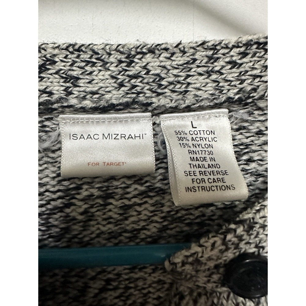 Isaac Mizrahi Sweater Size Large Button Up - Picture 3 of 3